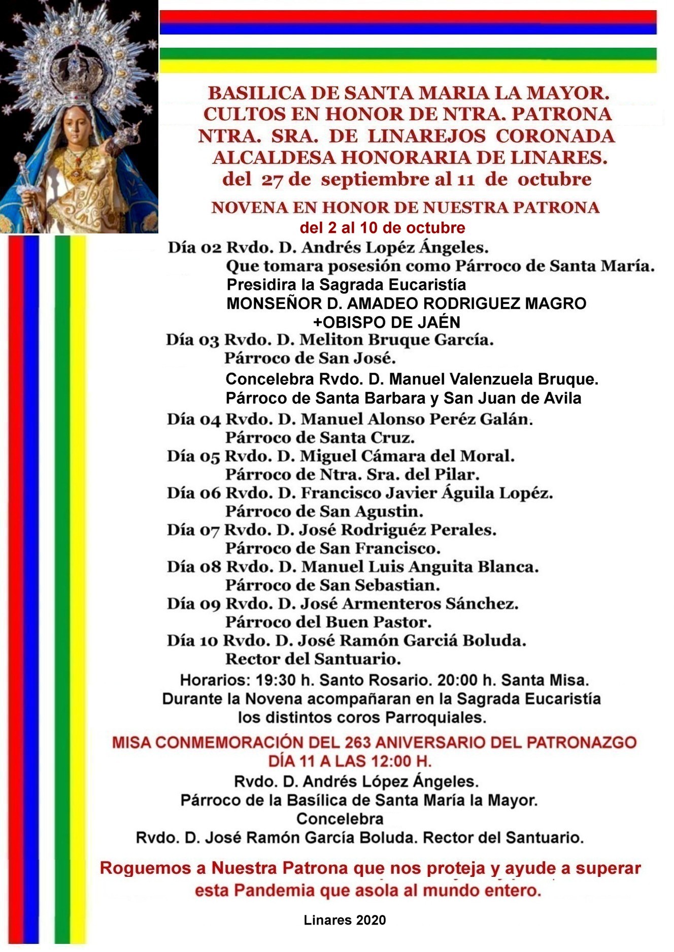 Novena de la Virgen de Linarejos 2020